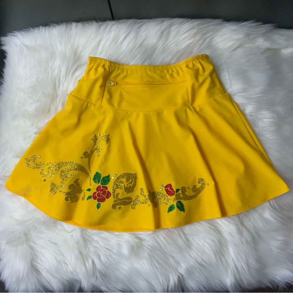 Sparkle Skirt (Boulder Athletic) Belle Sunflower Running Skirt Disney